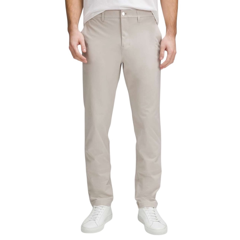 Lululemon ABC Classic-Fit Trouser Tan Warpstreme Sz 38